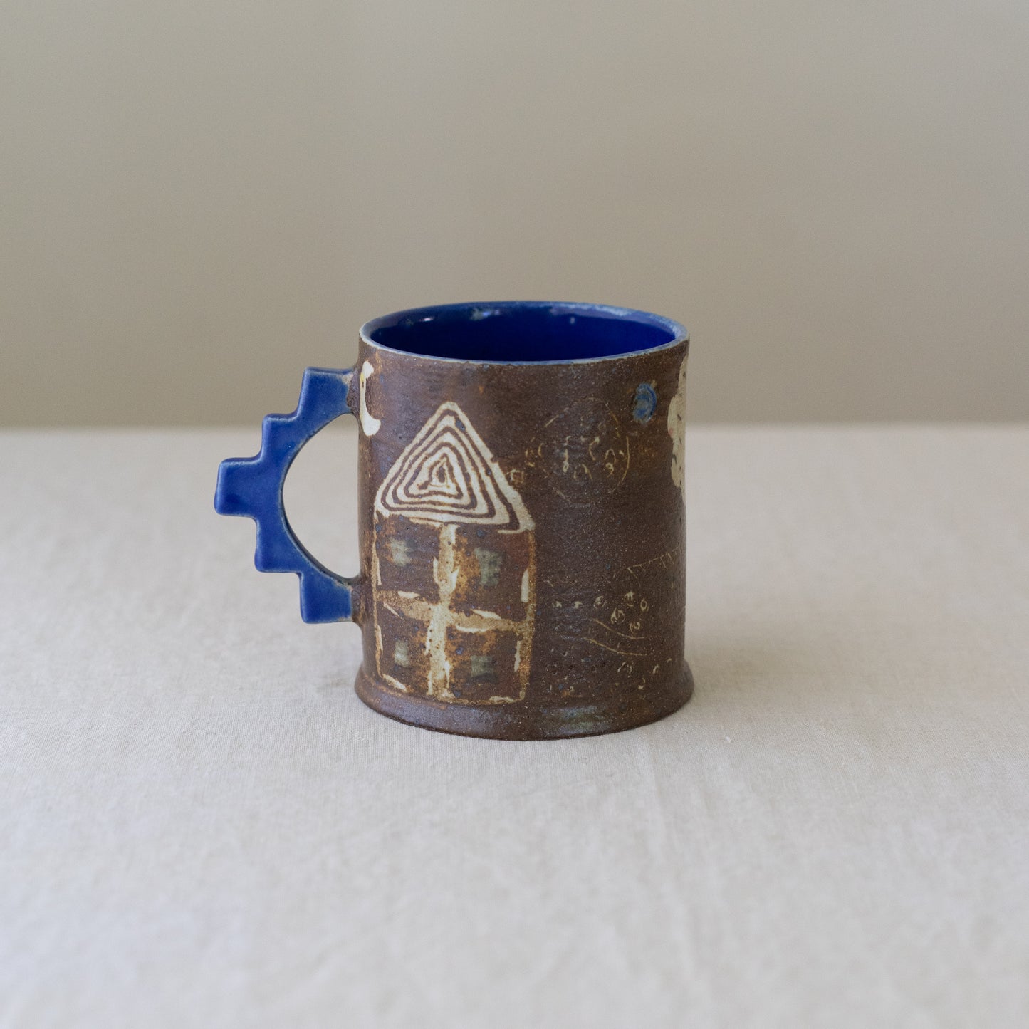 coyote and house mug