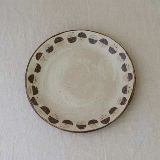 nerikomi dot serving plate no. 3