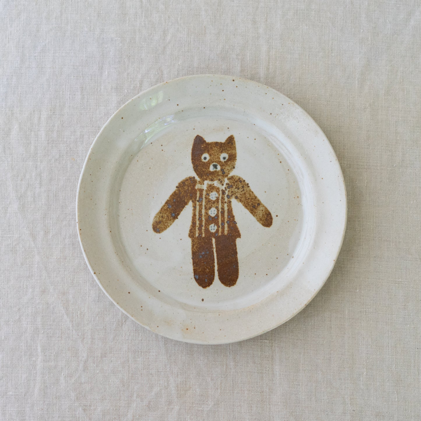 cat dessert plate