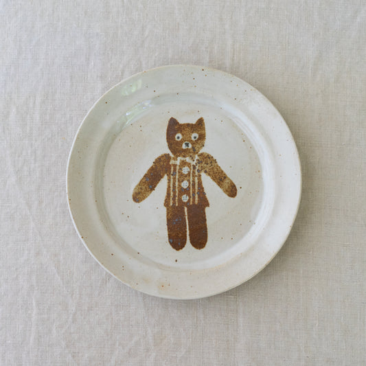 cat dessert plate