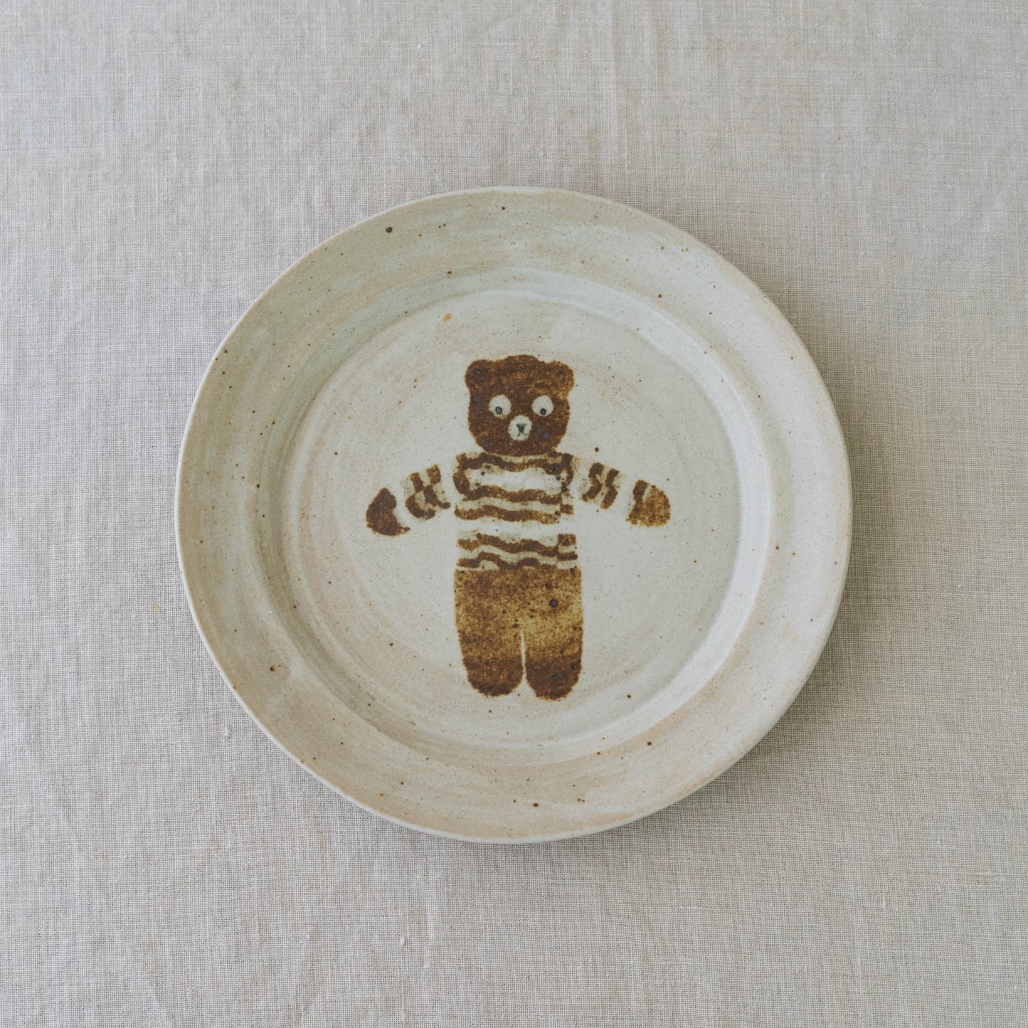 bear dessert plate