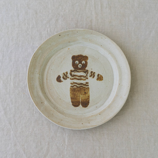 bear dessert plate