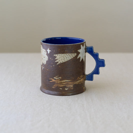 coyote and house mug