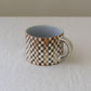 checkerboard mug * lavender interior
