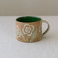 flowers and bee mug